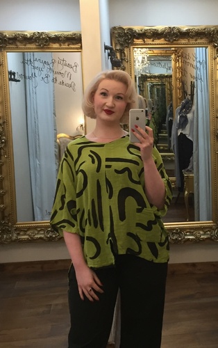 Lesy Print Pocket Green