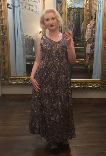 Silk Sun Dress Multicolour