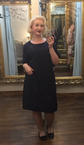 Tulip Dress Navy