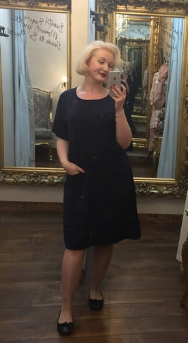 Tulip Dress Navy