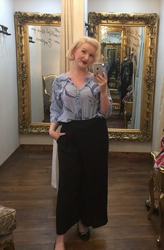 Lily Top Light Blue