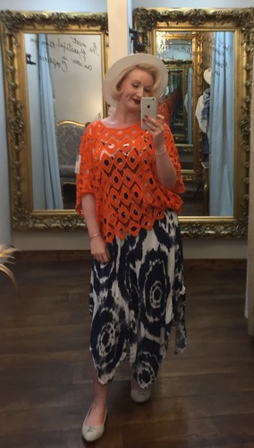 Diamond Crochet Orange