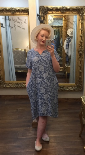Lin Laura Dress Blue
