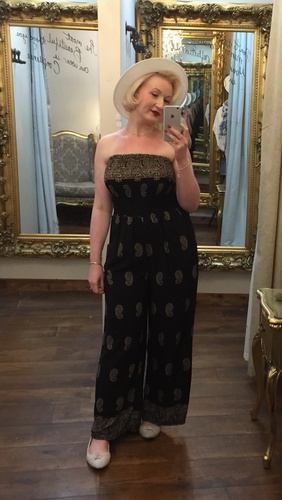 Paisley Jumpsuit Black