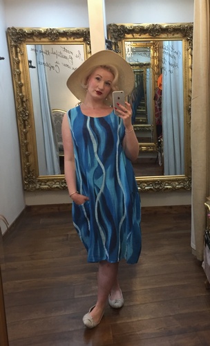 Pocket Dress Aqua