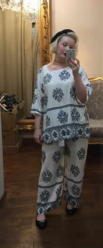 Suit Top White/Navy