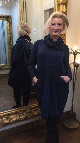 Scarf Dress Navy