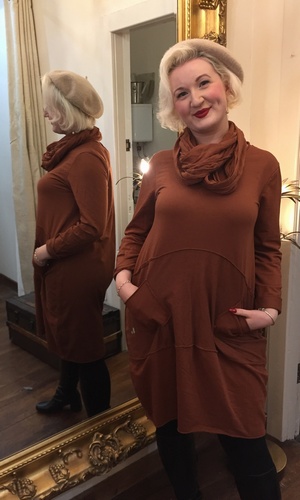 Scarf Dress Rust
