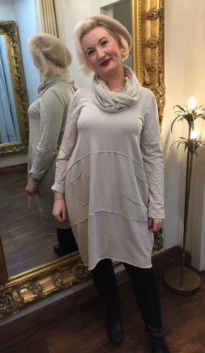 Scarf Dress Beige