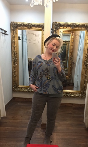 Necklace Top Grey