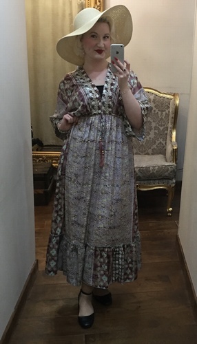 Indian Silk Dress Purple & Blue