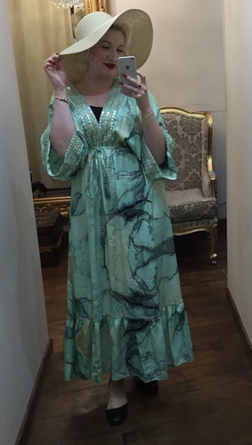 Indian Silk Dress Mint