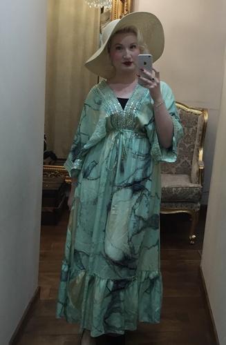 Indian Silk Dress Mint