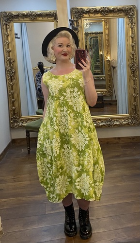 To Print Dress Green
