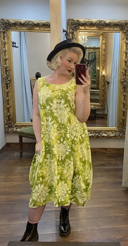 To Print Dress Green