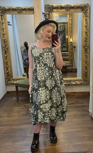 To Print Dress Khaki