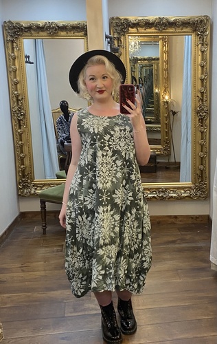 To Print Dress Khaki