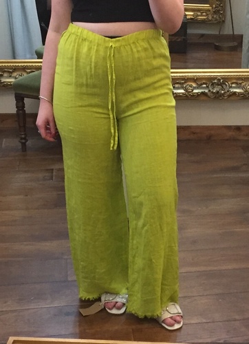 Linen Trousers Green