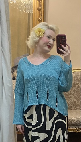 Layering Knit Turquoise