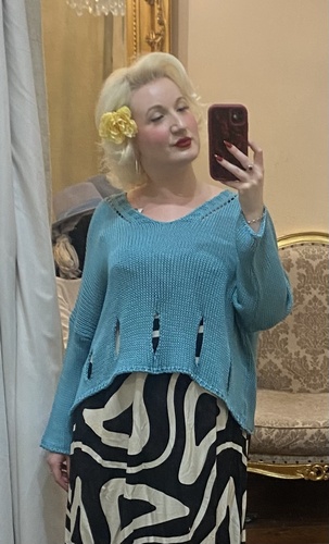 Layering Knit Turquoise