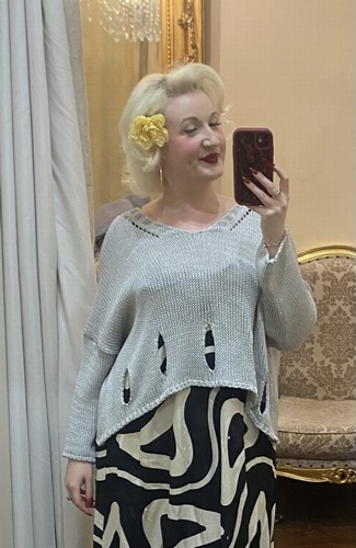 Layering Knit In Light Grey