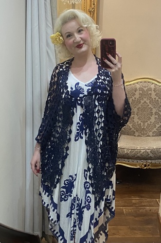 One Button Cardi Navy