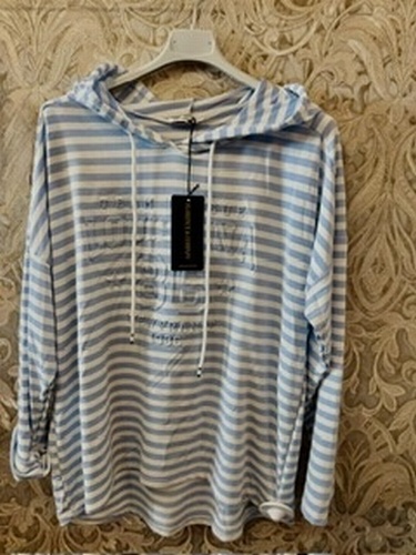 DD Stripe Hood Blue