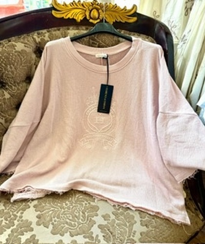 H Sweatshirt Pale pink