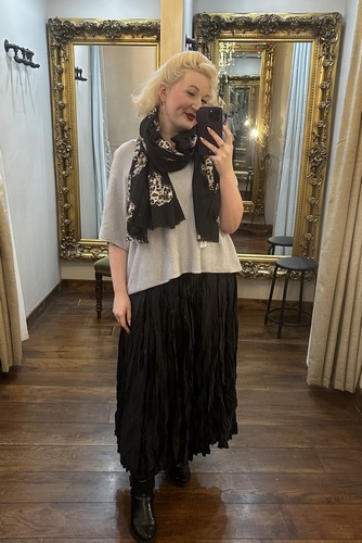 Pleated Skirt Black