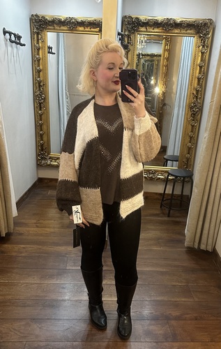 Patch Knit Neutral Tones