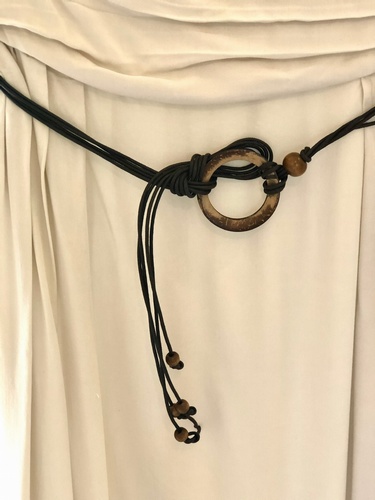 Belted Hitched Skirt Stone