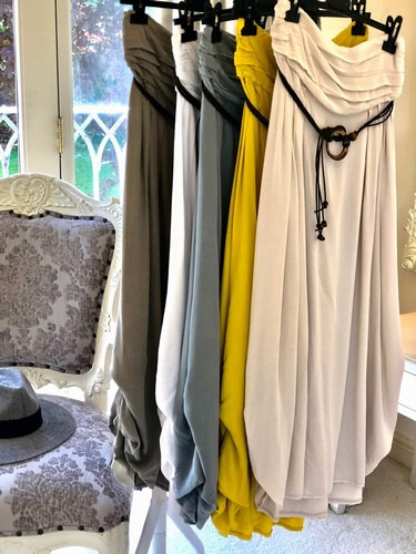 Belted Hitched Skirt Stone