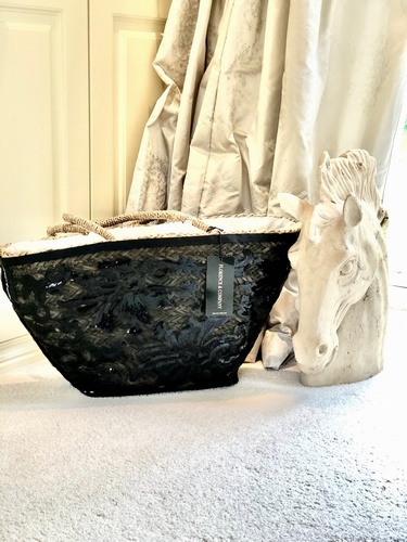 Spanish Lace Tote Bag Black
