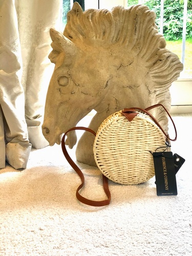 Penny Round Rattan Bag