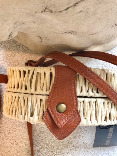 Penny Round Rattan Bag
