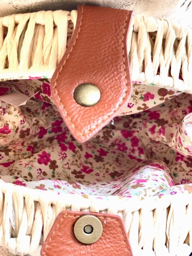 Penny Round Rattan Bag