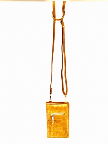 Cross Over Body  Phone Purse Spice Yellow
