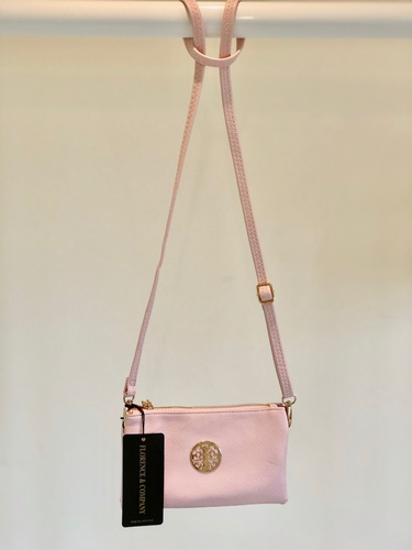 Designer Inspired Cross Over Body Purse  Baby Pink