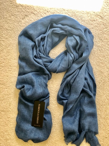 Hessian Slub Mid Blue