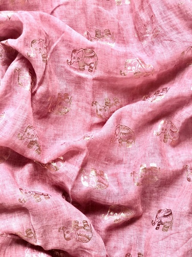 Faded Elephant Scarf Rose Pink