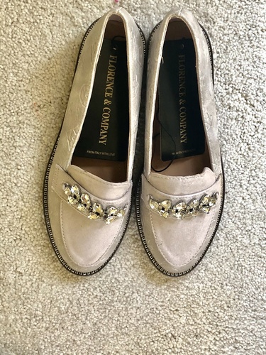 Designer inspired Diamond Shoe Dove Grey