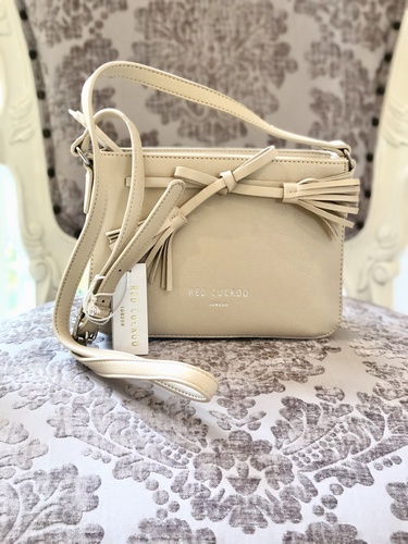 Tassle Bow Bag soft Sand