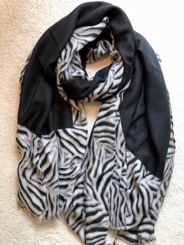 MonoScarf Black & Soft Grey