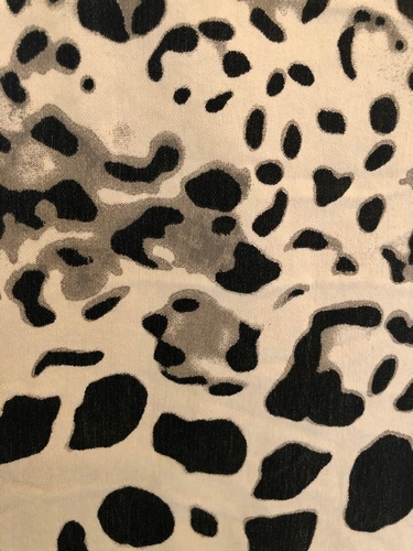 Leopard Print Creased Joggers Stone