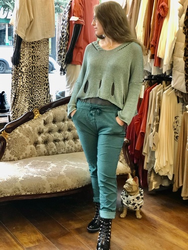 Designer Inspired Crop Knit Tiffany