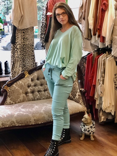 Magic Trouser 4 Way Stretch Tiffany