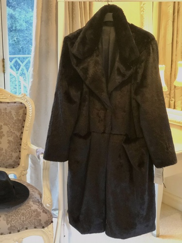 Luxurious Plush Teddy Coat Black