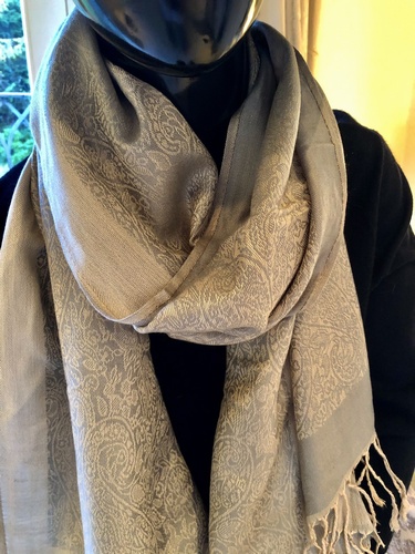 Fine Design Pashmina Silver
