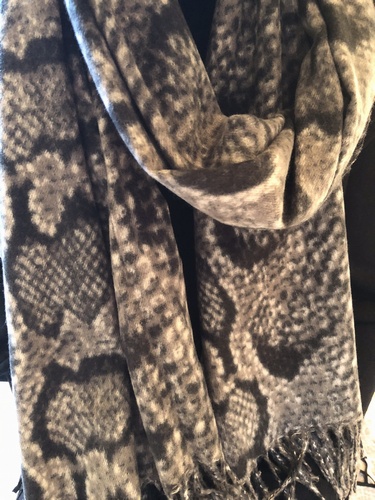 Snake Print Wrap Grey