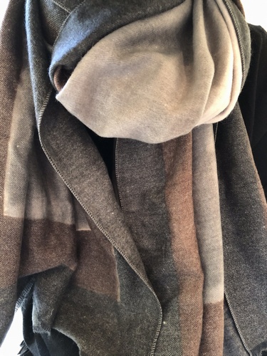 Terry Borders Warm Pashmina Grey's Tobacco